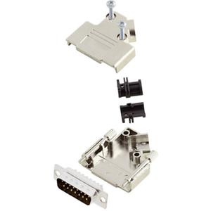 Amphenol L17D45PK-M-15+L717SDA15P D-sub male connectorset 45 ° Aantal polen: 15 Soldeerkelk 1 stuk(s)