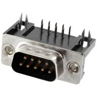 Connfly DS1037-01-09MNBKT7 D-sub male connector Aantal polen: 9 Soldeerpennen 1 stuk(s) Tray