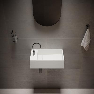 Fontein Ideavit Solidcube 50x30x15 cm Solid Surface Mat Wit