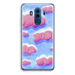 Roze wolken met vogels: Huawei Mate 10 Pro Transparant Hoesje