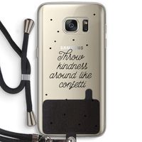 Confetti: Samsung Galaxy S7 Transparant Hoesje met koord