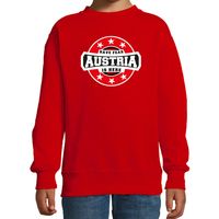 Have fear Austria is here / Oostenrijk supporter sweater rood voor kids