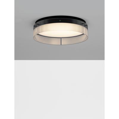 Lyora Design plafondlampPauline zwart met glas Ø 55cm - 9695264