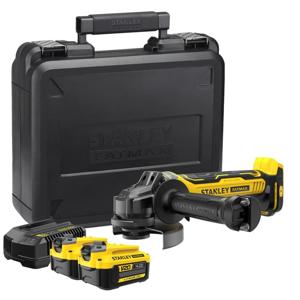 Stanley SFMCG700M2K FATMAX® V20 Accu Haakse Slijper 125mm Brushless 18V 4.0Ah in Koffer