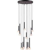 Masterlight Led hanglampFabro 12-lichts - zwart - 2992-05-05-50-12