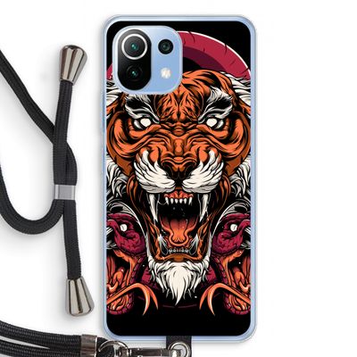 Tiger and Rattlesnakes: Xiaomi Mi 11 Lite Transparant Hoesje met koord