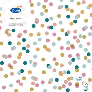 Duni servetten dream dots 33x33 cm 20 stuks