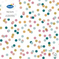 Duni servetten dream dots 33x33 cm 20 stuks