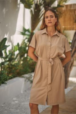 Studio Anneloes Louna Blouse Dress 13052 Zomerjurkjes 2200 Latte