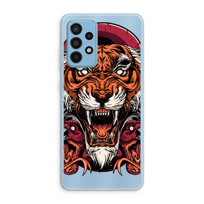 Tiger and Rattlesnakes: Samsung Galaxy A52 Transparant Hoesje