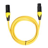 XRL male naar Female microfoon mixer audio kabel lengte: 5m (geel)