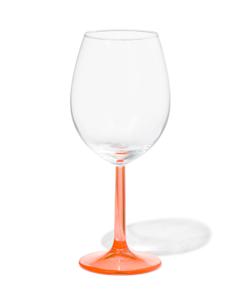 HEMA Wijnglas 430ml Tafelgenoten Glas Met Koraal (koraal)