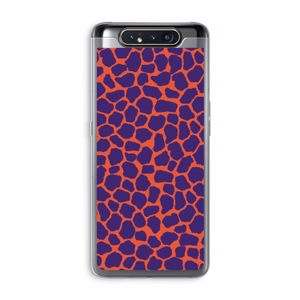 Purple Giraffe: Samsung Galaxy A80 Transparant Hoesje