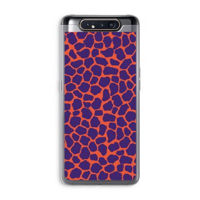Purple Giraffe: Samsung Galaxy A80 Transparant Hoesje