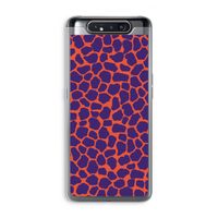 Purple Giraffe: Samsung Galaxy A80 Transparant Hoesje