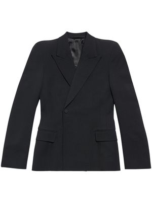 Balenciaga Blazer met bewerkte revers - Zwart Balenciaga Blazer met bewerkte revers - Zwart