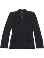 Balenciaga Blazer met bewerkte revers - Zwart - thumbnail