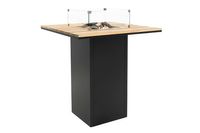 Cosiloft 100 Bar table zwart/teak 100x100x110 cm