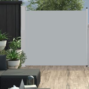 VidaXL Tuinscherm uittrekbaar 170x300 cm grijs