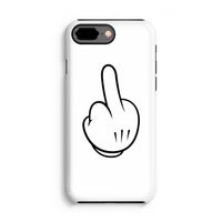 Middle finger white: iPhone 7 Plus Tough Case