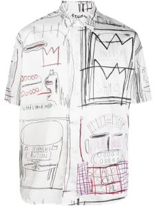 Études Studio x Jean-Michel Basquiat chemise à manches courtes - Blanc