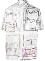 Études Studio x Jean-Michel Basquiat chemise à manches courtes - Blanc