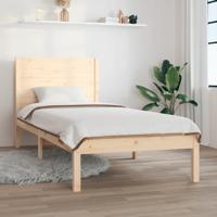 Bedframe massief hout 75x190 cm