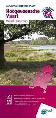 Wandelkaart Wandelregiokaart Hoogeveensche-Vaart | ANWB Media