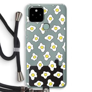 Spiegeleitjes: Pixel 5 Transparant Hoesje met koord