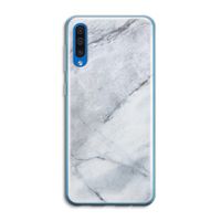 Witte marmer: Samsung Galaxy A50 Transparant Hoesje