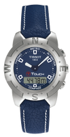 Horlogeband Tissot T33153841B / T610014625 Leder Blauw