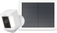 Ring Spotlight Cam Plus - Wit - Zwart + usb-C zonnepaneel