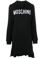 Moschino robe courte à capuche - Noir