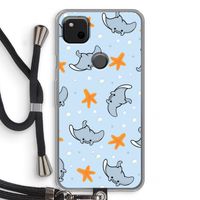 Manta: Pixel 4a Transparant Hoesje met koord