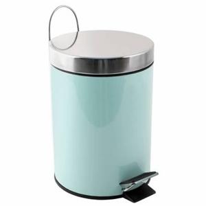 MSV badkamer|toilet pedaalemmer - mintgroen - 3 liter - 17 x 25 cm