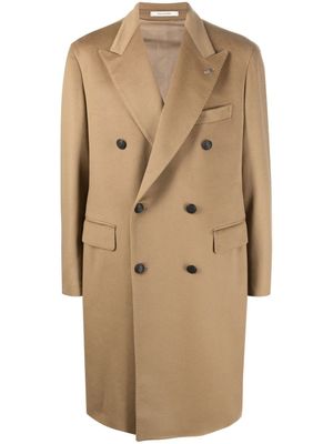 Tagliatore manteau croisé à revers pointus - Marron