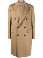 Tagliatore manteau croisé à revers pointus - Marron Tagliatore manteau croisé à revers pointus - Marron