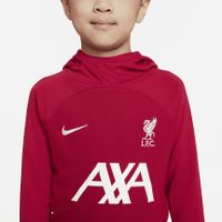 Nike Liverpool Academy Pro Hoodie 2023-2024 Kids Kleuters Rood Wit - thumbnail