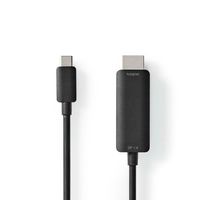 Nedis USB-C Adapter | USB-C Male naar HDMI | 2 m | 1 stuks - CCGB64655BK20 CCGB64655BK20