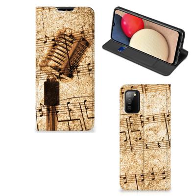 Samsung Galaxy M02s | A02s Stand Case Bladmuziek