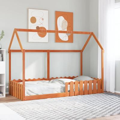 Bedhuis wasbruin massief grenenhout 90x200 cm