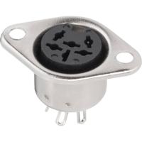 BKL Electronic 0208095 DIN-connector Flensbus, contacten recht Aantal polen: 7 Zilver 1 stuk(s)