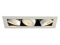 SLV InbouwarmatuurKadux Recessed 3-lichts spot wit - 115721