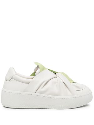 Ports 1961 mocassins bicolores à détail noué - Blanc