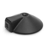 DX deurstopper 2-delig rond - vloermontage - Ø 85x26 mm - RVS zwart