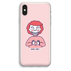 Hartje: iPhone XS Max Transparant Hoesje