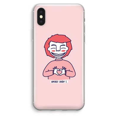 Hartje: iPhone XS Max Transparant Hoesje