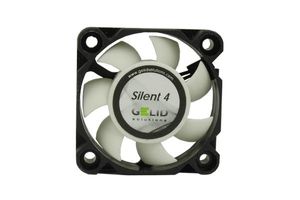 Gelid Solutions Silent 4 Computer behuizing Ventilator 4 cm Zwart, Wit