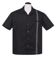 Six String Shirt, Black / White-XL - thumbnail