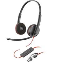 Hoofdtelefoon met microfoon Poly 8X2J9A6 Zwart